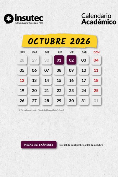 03 INSUTEC - Calendario Academico 2026 - Feed_Octubre