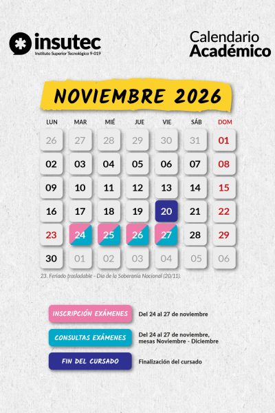 04 INSUTEC - Calendario Academico 2026 - Feed_Noviembre