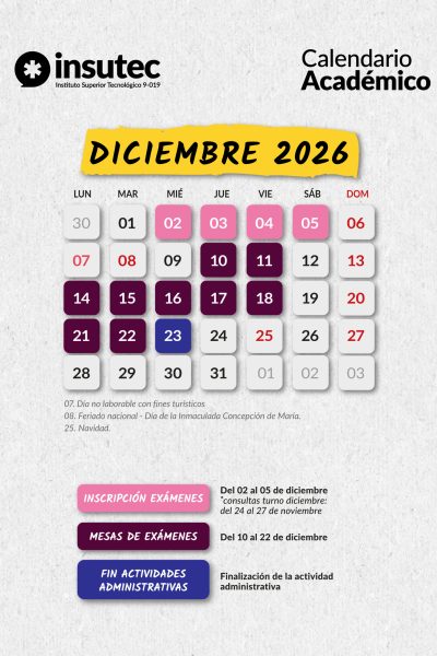 05 INSUTEC - Calendario Academico 2026 - Feed_Diciembre